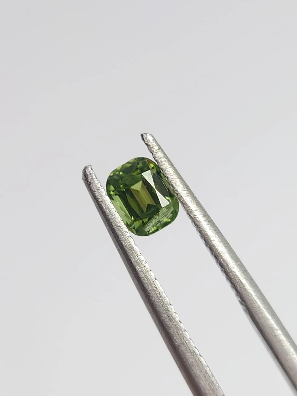 0.39ct Natural light Green Tourmaline Cushion Cut Loose Gemstone from Afghanistan — view 2